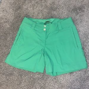 Green Nike cold shorts size 2
